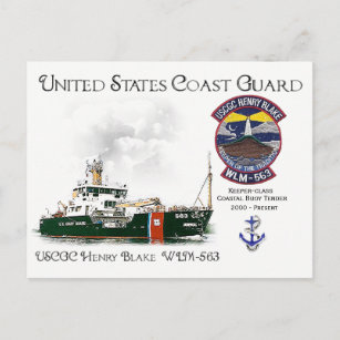 Cartão Postal USCGC Henry Blake WLM-563 Coastal Buoy Tender