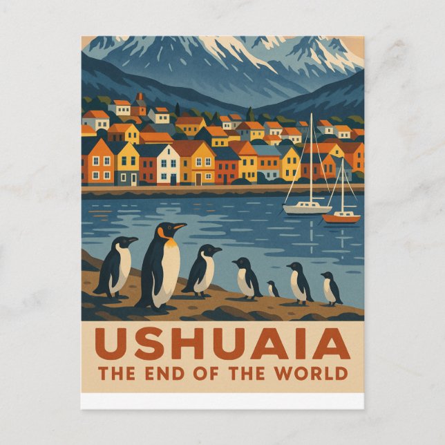 Cartão Postal Ushuaia – The End of the World (Frente)