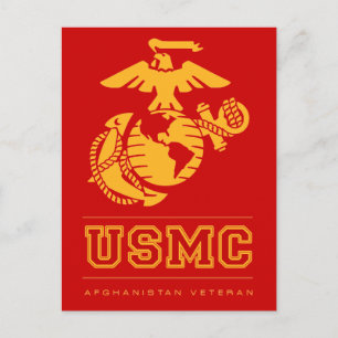 Cartão Postal USMC Afeganistão Veterano