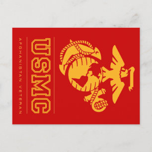 Cartão Postal USMC Afeganistão Veterano