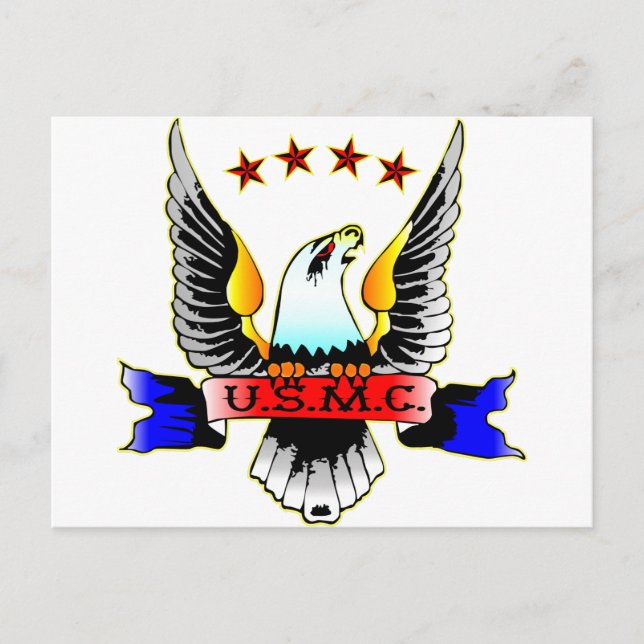 Cartão Postal USMC de estilo antigo (Frente)
