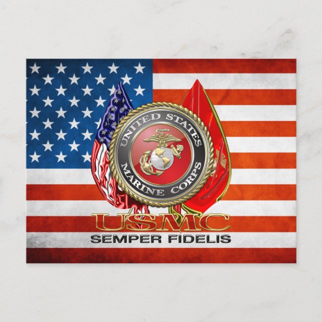 Cartão Postal USMC Semper Fi [Edição Especial] [3D] (Frente)