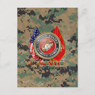 Cartão Postal USMC Semper Fi [Edição Especial] [3D]