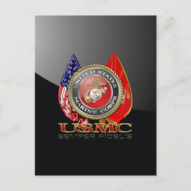 Cartão Postal USMC Semper Fi [Edição Especial] [3D] (Frente)