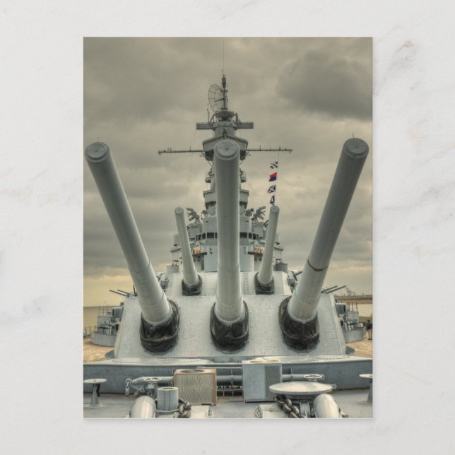 Cartão Postal USS Alabama (Frente)