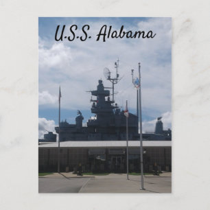 Cartão Postal USS Alabama Battleship Museum - Mobile, AL