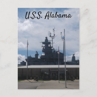 Cartão Postal USS Alabama Battleship Museum - Mobile, AL
