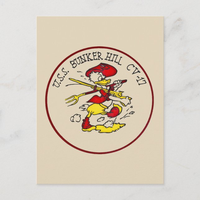 Cartão Postal USS Bunker Hill (Frente)