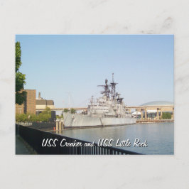 Cartão Postal USS Croaker e USS Little Rock