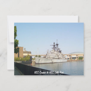 Cartão Postal USS Croaker e USS Little Rock