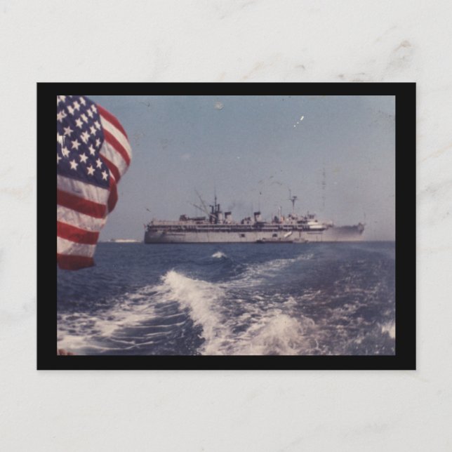 Cartão Postal USS Fulton AS-11 (Frente)