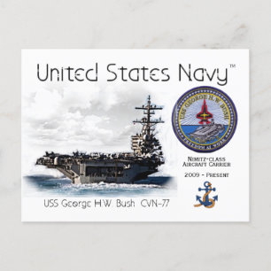 Cartão Postal USS GEORGE H.W. BUSH AIRCRAFT CARRIER - Cartão-pos