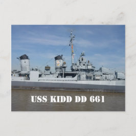 Cartão postal USS KIDD DD 661