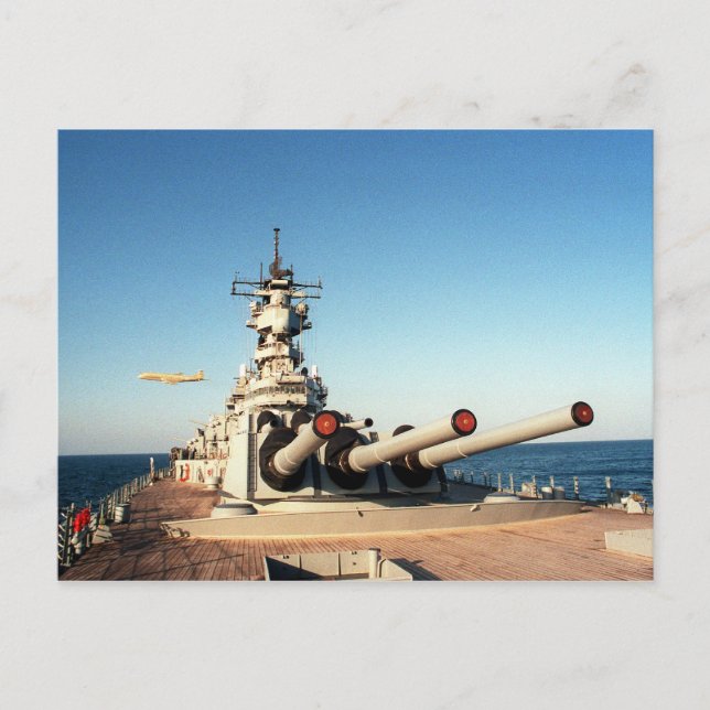 Cartão Postal USS Wisconsin (BB-64) (Frente)