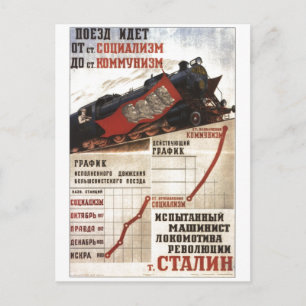 Cartão Postal USSR CCCP Guerra Fria União Soviética de Propagand