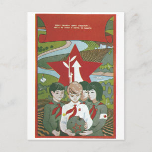 Cartão Postal USSR CCCP Guerra Fria União Soviética de Propagand