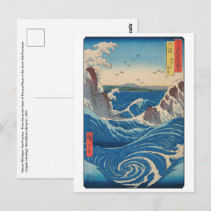 Cartão Postal Utagawa Hiroshige - Redemoinho de Naruto, Provínci