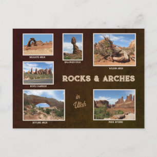 Cartão Postal Utah: Cartão-postal de Rocks & Arches
