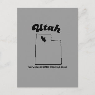 Cartão Postal Utah Motto - Nosso Jesus é melhor