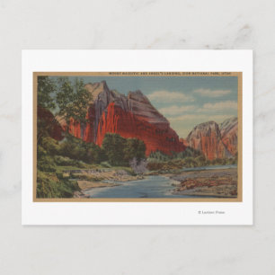 Cartão Postal Utah - O Monte Majestoso & Angel's Landing