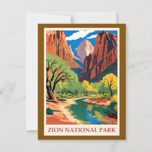 Cartão Postal Utah - Parque Nacional Zion