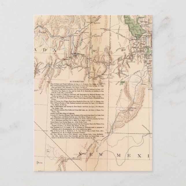 Cartão Postal Utah Terr & Mil Dept (Frente)