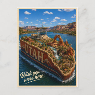Cartão Postal Utah   Wish You Were Here   Série de Estados