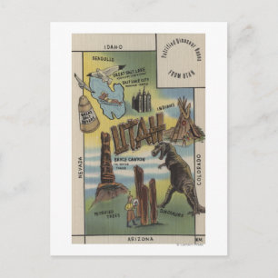 Cartão Postal UtahRepresentações de Sites a Ver em Utah