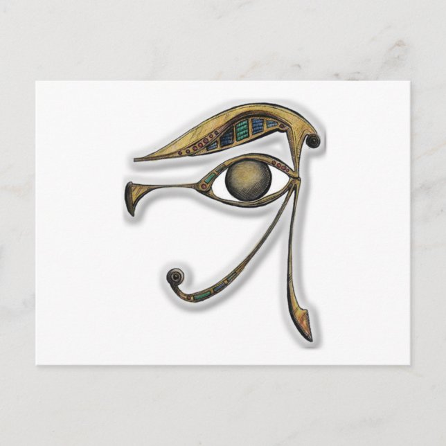 Cartão Postal Utchat - Amulet of Protection (Frente)