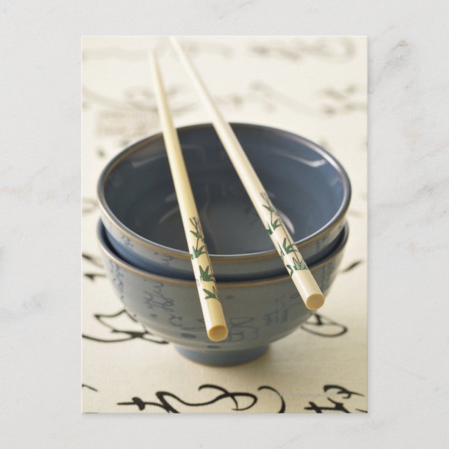 Cartão Postal Utensílios chineses (Frente)