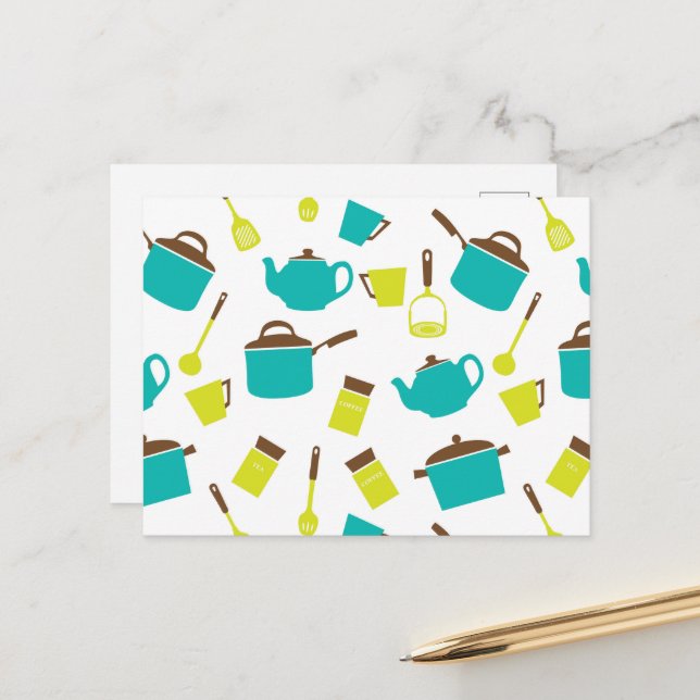 Cartão Postal Utensílios de cozinha, de cozinha, de cutelaria, d (Frente/Verso In Situ)