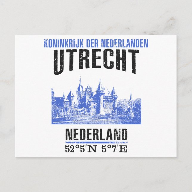 Cartão Postal Utrecht (Frente)
