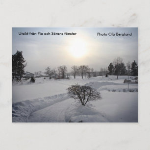 Cartão Postal Utsikt från Pia och Sörens fönste...