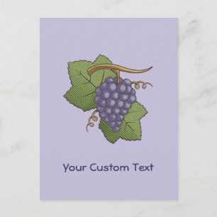 Cartão Postal Uvas Lilac
