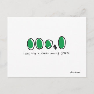 Cartão Postal uvas passas
