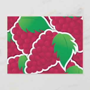 Cartão Postal Uvas vermelhas funerárias