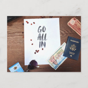 Cartão Postal Vá com Tudo, Viagem Corra um Risco