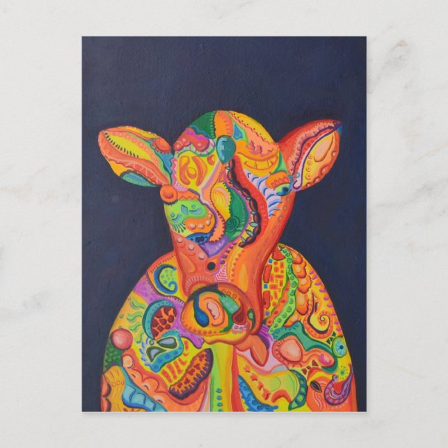 Cartão Postal Vaca Abstrata (Frente)