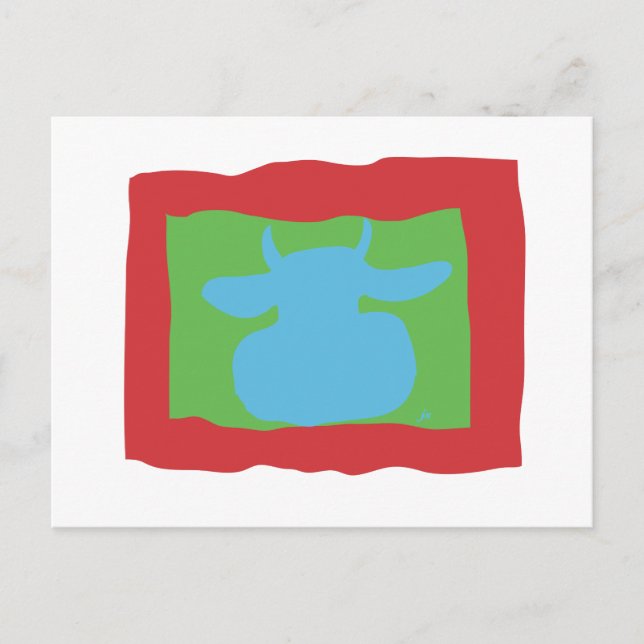 CARTÃO POSTAL VACA AZUL (Frente)