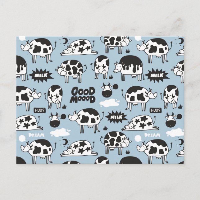 Cartão Postal Vaca e leite (Frente)