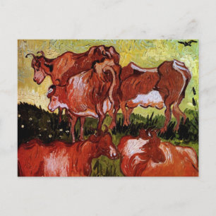Cartão Postal Vacas após Jordaens Vincent van Gogh