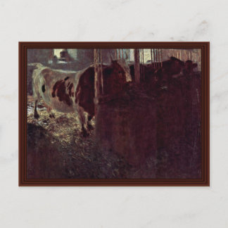 Cartão Postal Vacas No Barão Por Klimt Gustav