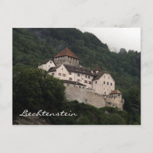 Cartão Postal vaduz castle hill