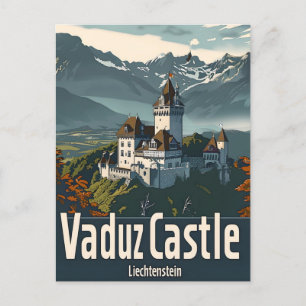 Cartão Postal Vaduz Castle Liechtenstein