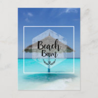 Vagabundo de Praia com Guarda-Sol de Palha