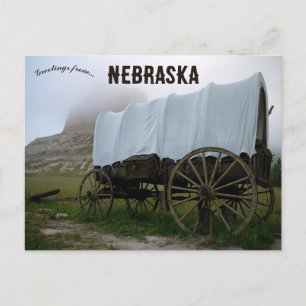 Cartão Postal Vagão coberto em Scotts Bluff Nebraska