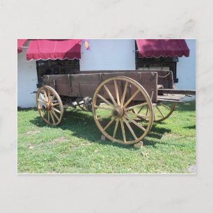 Cartão Postal Vagão de Madeira Antigo