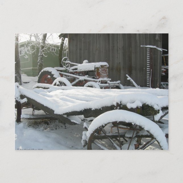 Cartão Postal Vagão de neve (Frente)