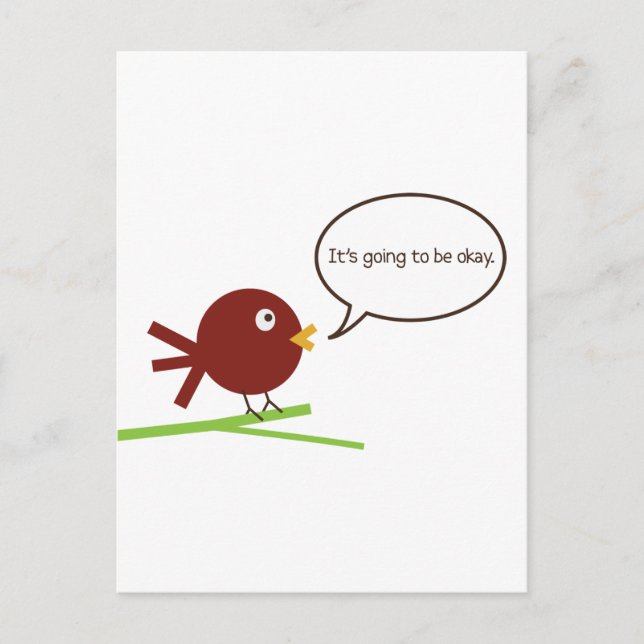 Cartão Postal Vai ficar tudo bem (Frente)