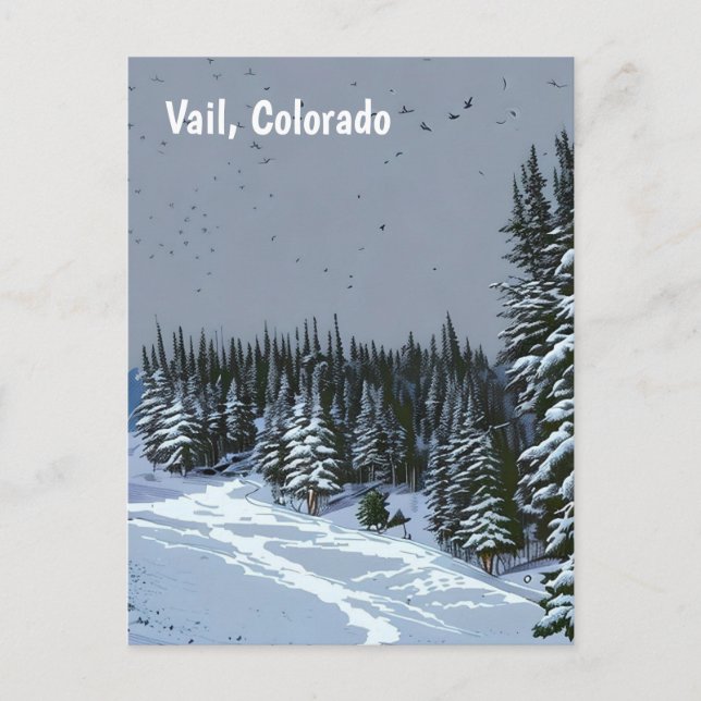 Cartão Postal Vail, Colorado Postcard (Frente)